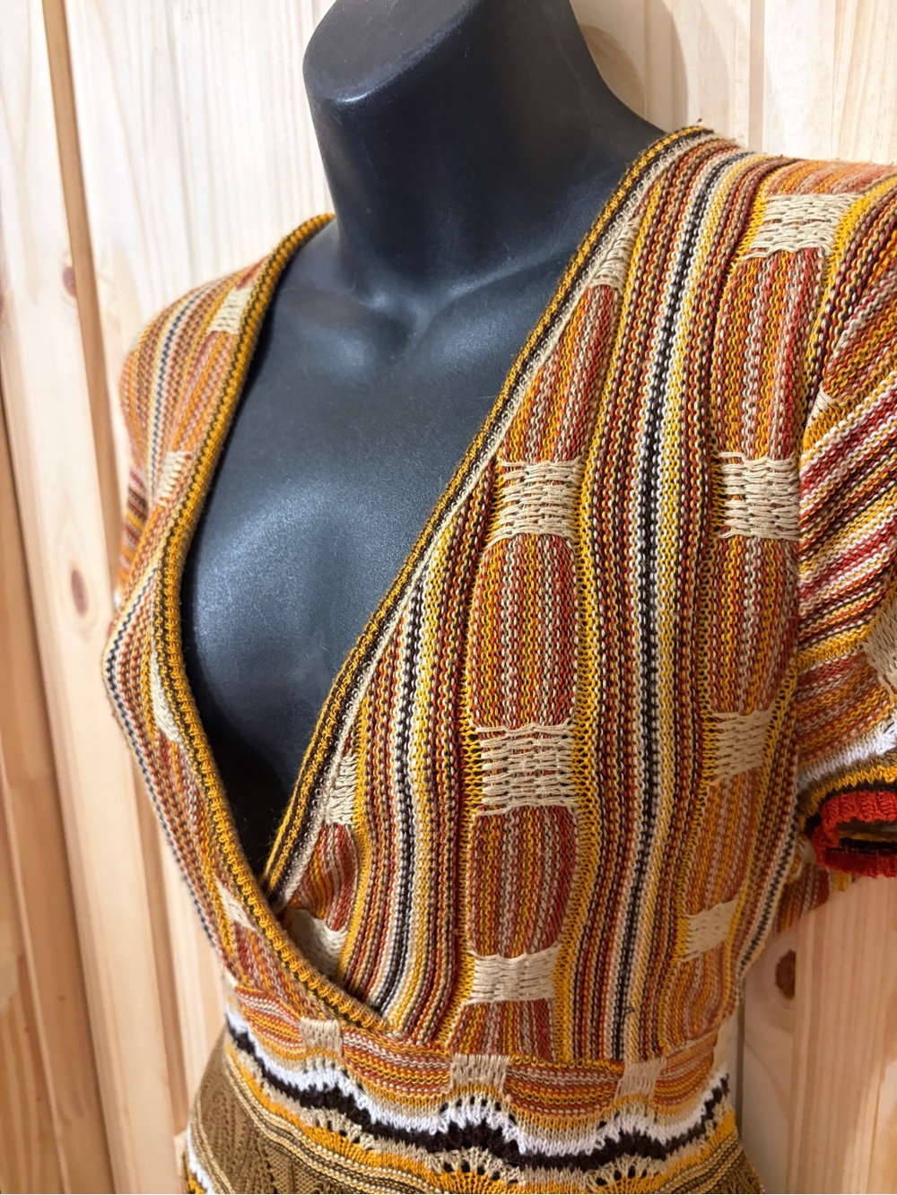 Vintage Demanding By Say What Babydoll Loose Knit Blouse Top Festival BoHo Y2K - Picture 4 of 6